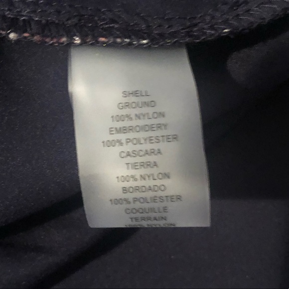 Vince Camuto embroidered navy floral dress - Picture 6 of 8